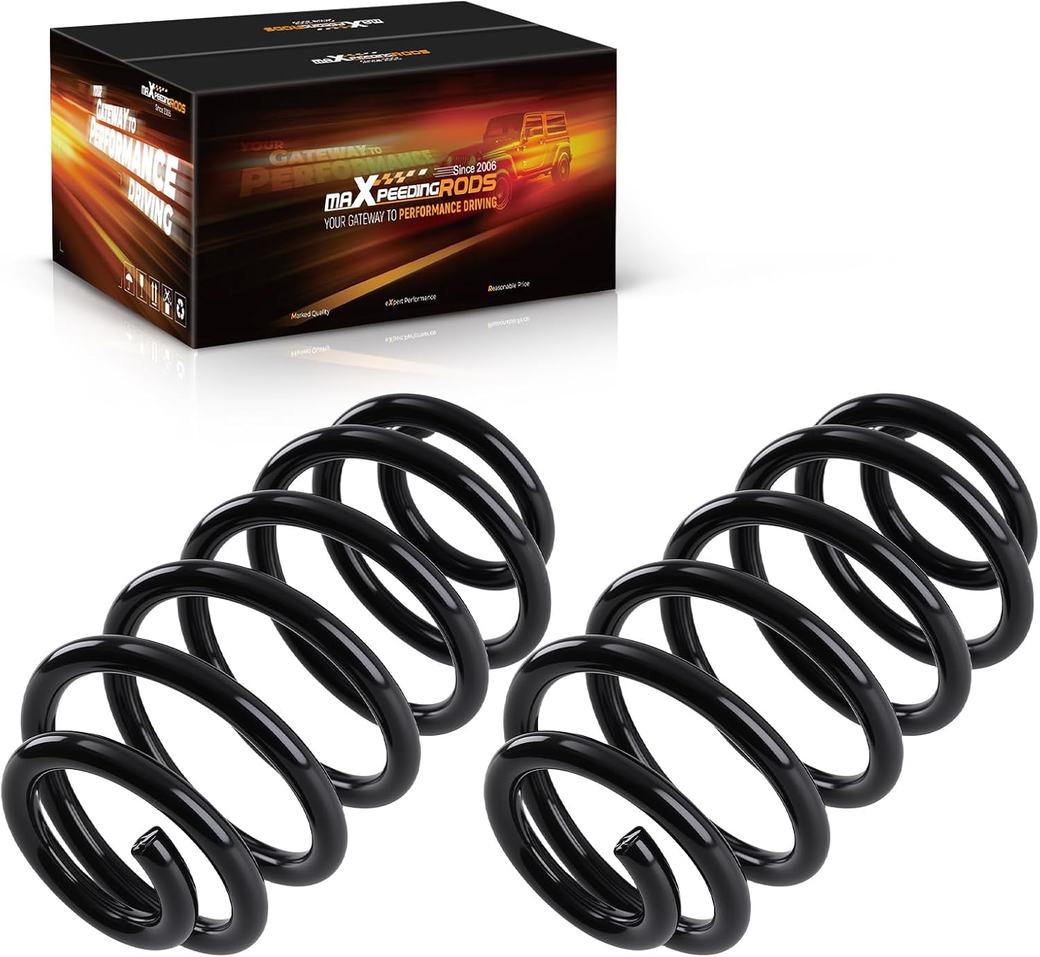 maXpeedingrods 5” Rear Lowering Spring for GM SUV 2007-2020, Drop Coils Kit for Chevy Tahoe/Suburban/Avalanche 1500, for GMC Yukon/Yukon XL, for Cadillac Escalade EXT/Denali