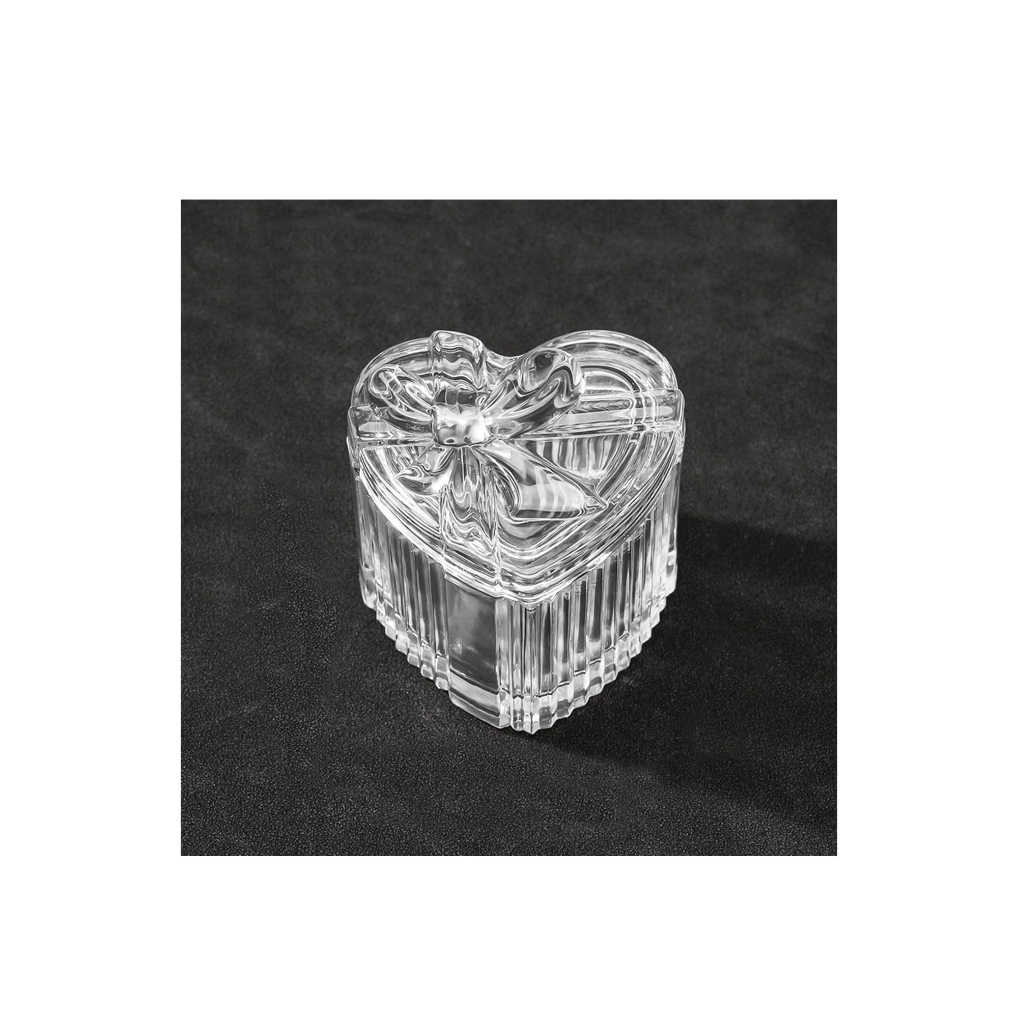 Cotton Round HolderCotton Ball Pharmacy: Lead-Free Glass Q-Tip Holder For Bathroom & Kitchen - Candy Box With Bow Lid For Easy Access - Stylish Storage Solution For Girls