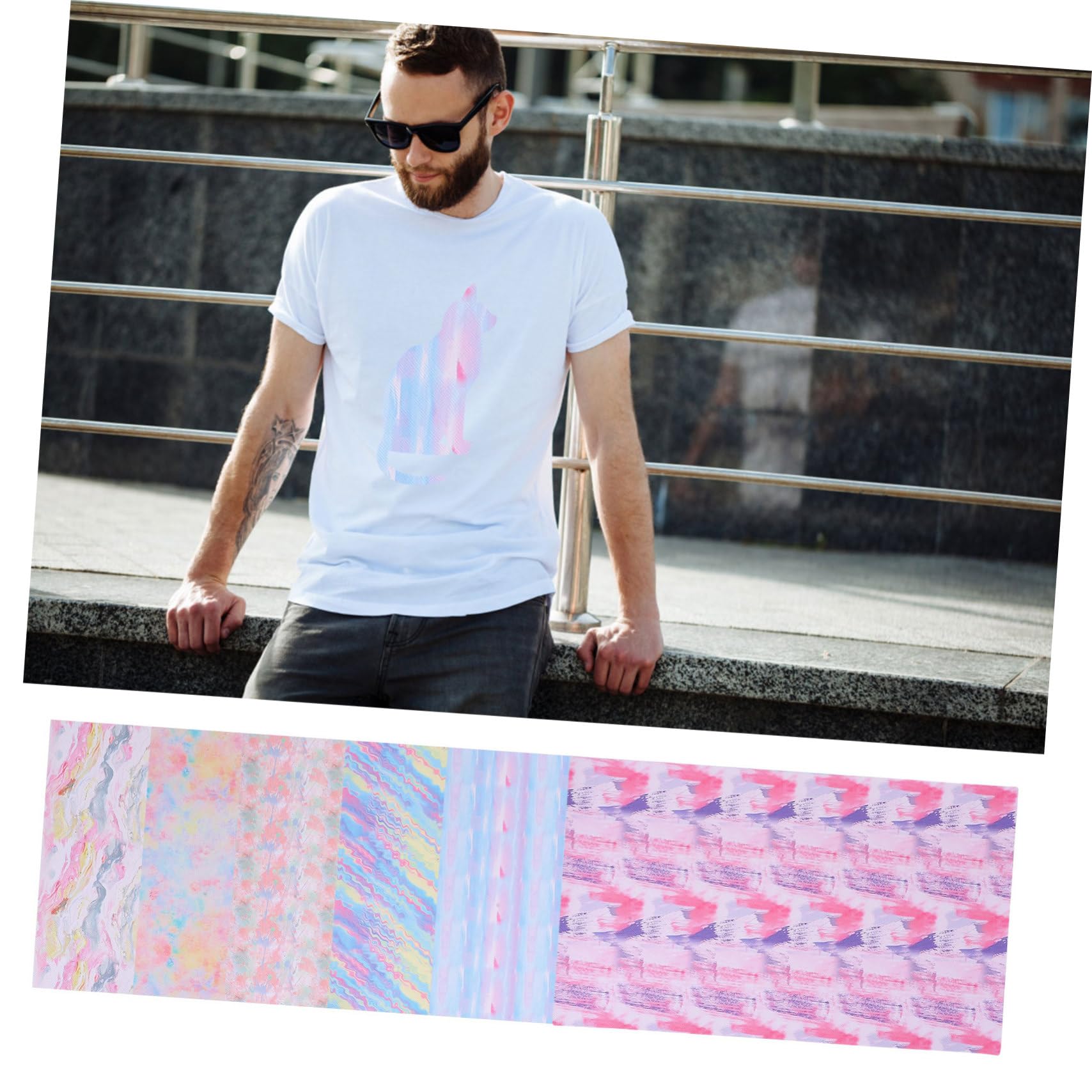 Tofficu 6stücke Teiliges Pu-ledersheets Wasserfest Bastelmaterial Für DIY Schmuck Haarbänder Handyhüllen Diverse Handarbeiten