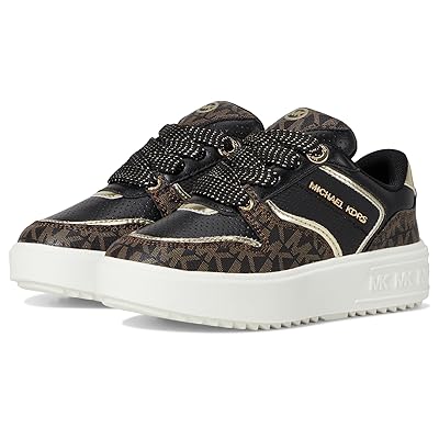 MICHAEL Michael Kors Kids Emmet Rumi (Little Kid/Big Kid) Girls Shoes Black/Brown