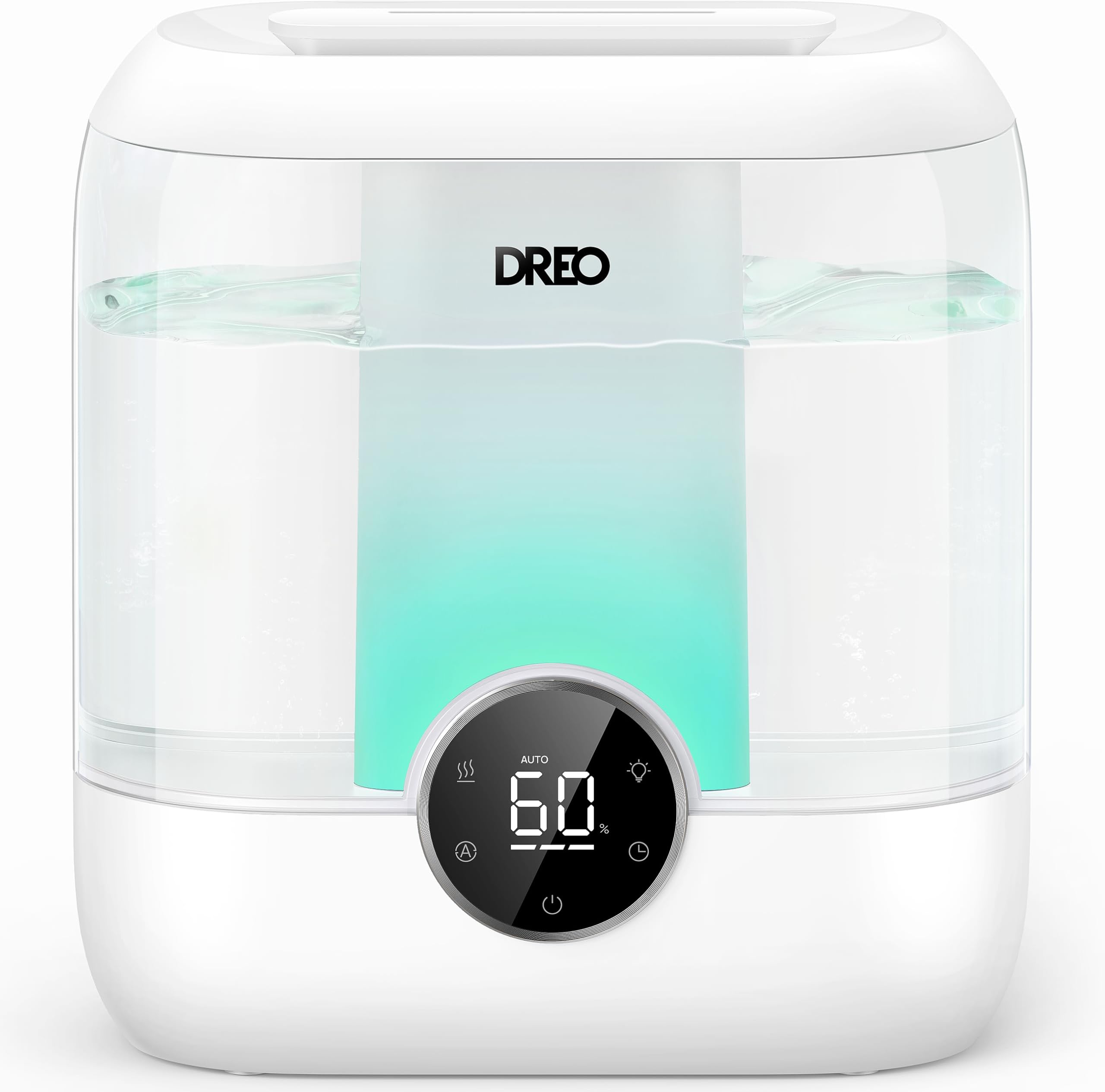 6L Top Fill Humidifiers for Bedroom, 60 Hours Runtime, 28dB Quiet Cool Mist Humidifiers for Large Room Humidifiers