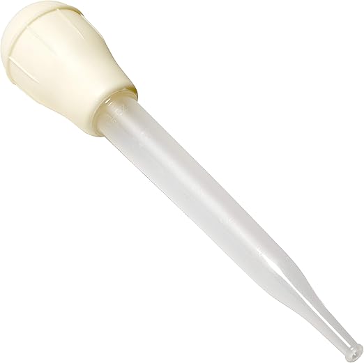 BPA Free, Pro Grade Turkey Baster 1 Pack. Extra Large 11 Inch Bulb Basters with Measuring Lines Perfect for Cooking Juicy, Tender Meat. Best Plastic Suction Basting Syringe, Kitchen Tools and Supplies