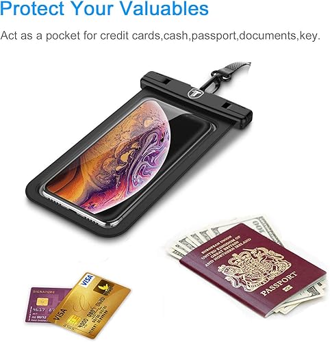 Miniatura 10 de Funda impermeable doble espacio para Samsung Galaxy S25 S24 S23 S22 S21 S20 FE A03S A13 A14 Note 20 Ultra Note 10 Plus, bolsa seca grande de 8.5