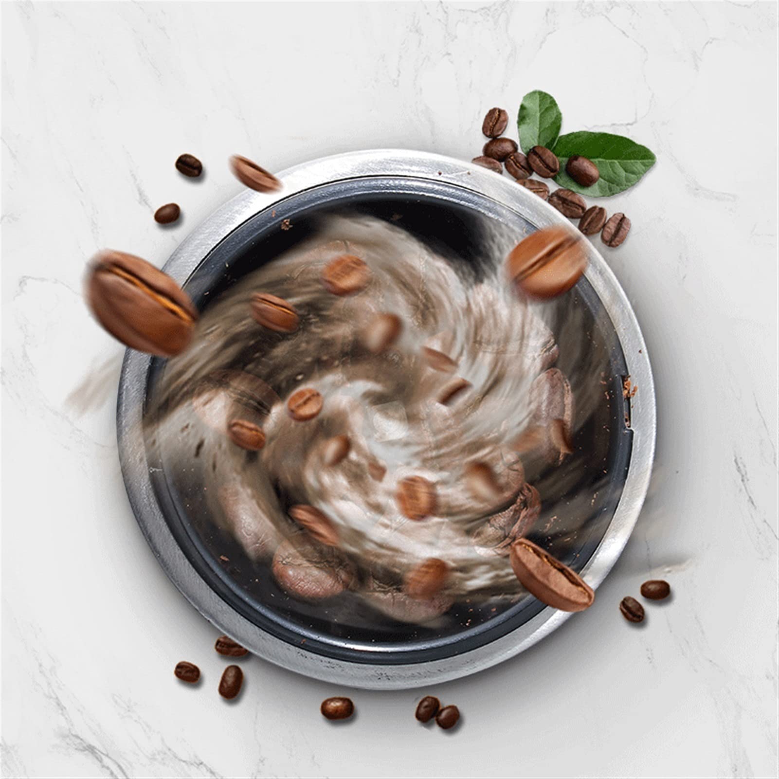 Manuelle Mühle Kaffeemühle aus Edelstahl Grat Kaffeemühle Verstellbare Handkaffeemühle mit Keramikmahlwerken Perfekt für Zuhause, Büro und Reisen