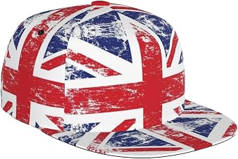 Cute British Flag Baseball Cap UK Flag Trucker Hat for Men Women Adjustable Outdoor Snapback Hat