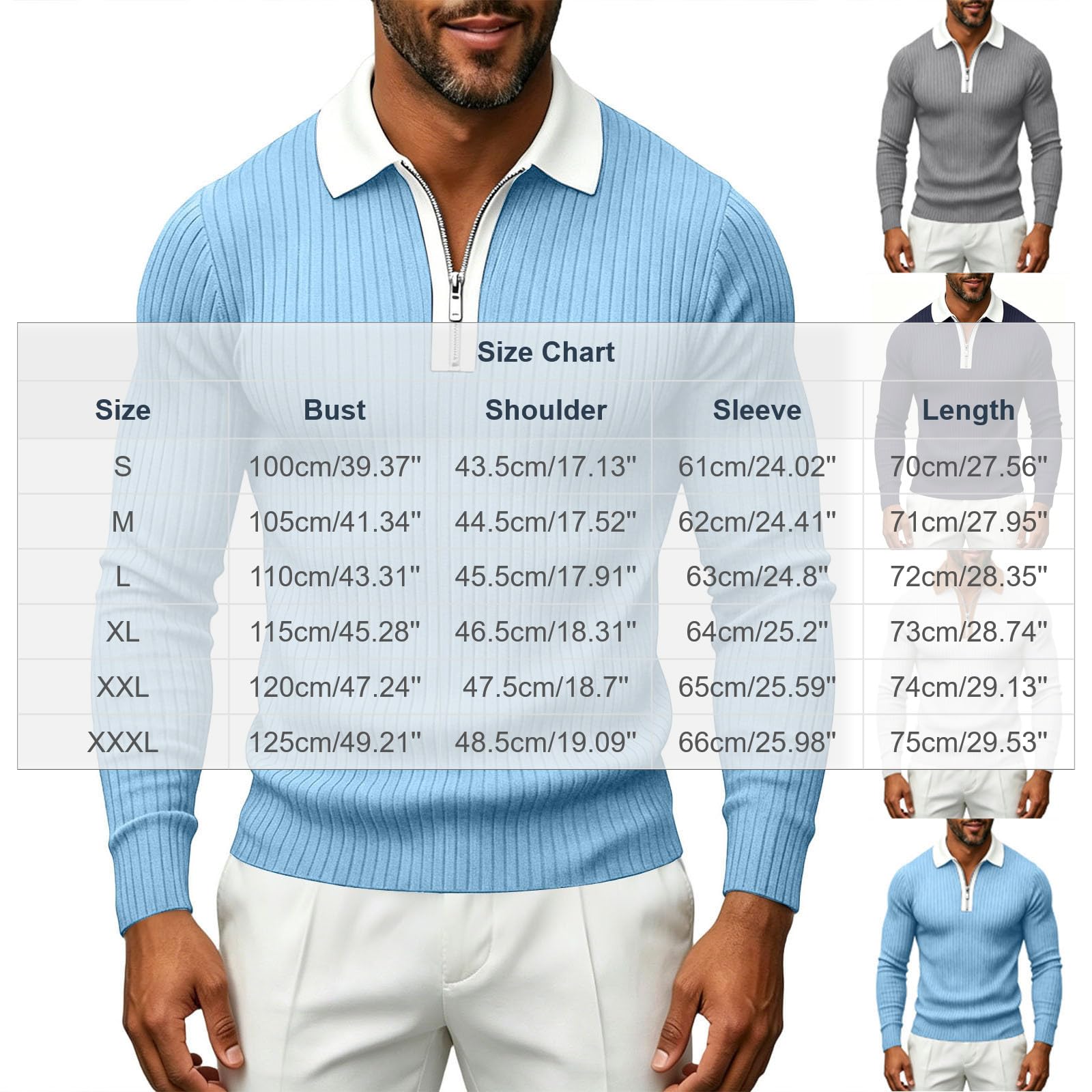 Polo Homme Manche Longue Habit Décontracté Polo Manche Longue Homme Classique Haut Mode Tee Shirt Extérieure Vêtements Classique Vetement Régulière Habit Plage Haut Doux Vêtements Basique Vetement