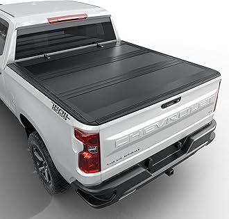 Low Profile Flip Up Truck Bed Tonneau Cover Fits 2019-2026 Chevy/GMC Silverado/Sierra 5'8" Bed (69.6")
