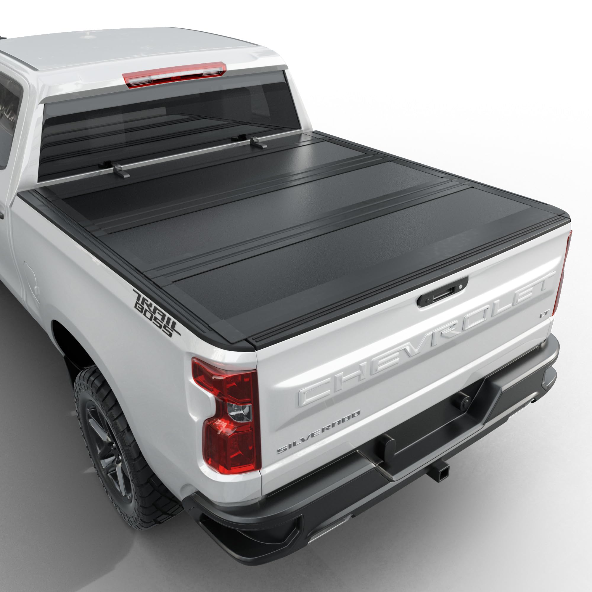 Low Profile Flip Up Truck Bed Tonneau Cover Fits 2019-2026 Chevy/GMC Silverado/Sierra 5'8" Bed (69.6")