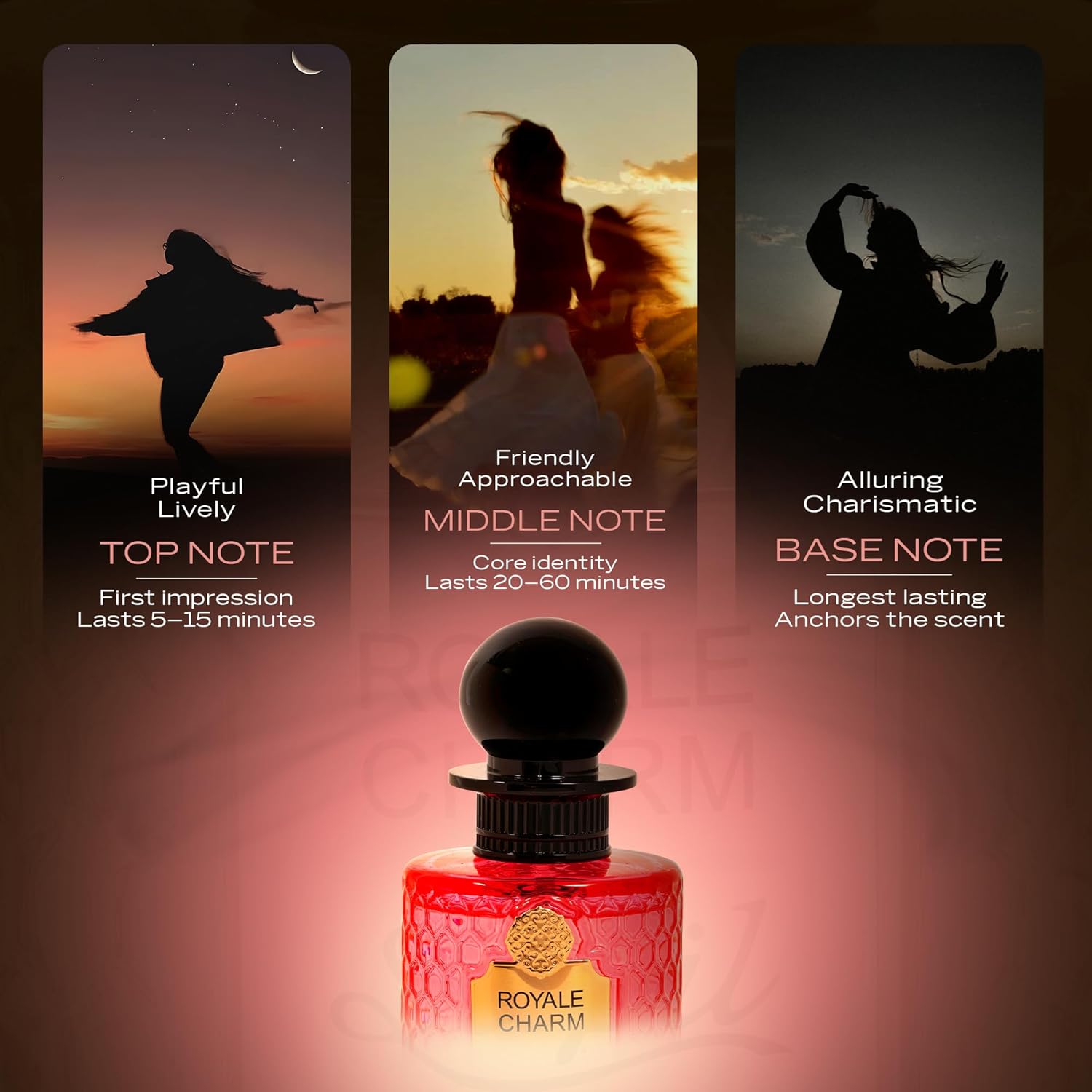 Sapil Royale Charm Eau de Parfum – Long Lasting Unisex Fruity Perfume | Citrus, Fig & Vanilla Notes | Fresh Sweet Elegant Fragrance | 3.4 oz / 100ml - Image 4