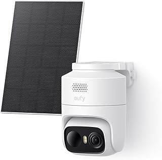 eufy Security eufyCam C37, kabellose 2K Outdoor-Überwachungskameras mit 360° KI-Tracking (Pan & Tilt), Solar, Gesichtserkennung, Farb-Nachtsicht, ohne ABO-Kosten