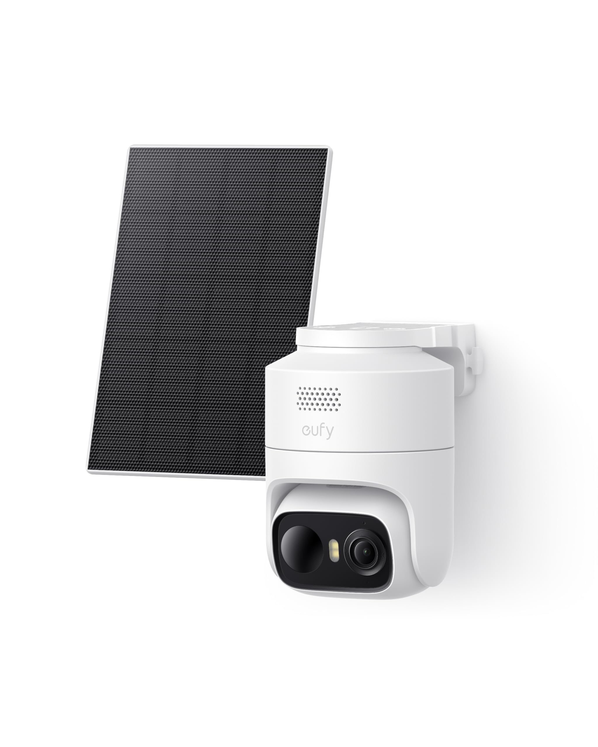 eufy Security eufyCam C37, kabellose 2K Outdoor-Überwachungskameras mit 360° KI-Tracking (Pan & Tilt), Solar, Gesichtserkennung, Farb-Nachtsicht, ohne ABO-Kosten