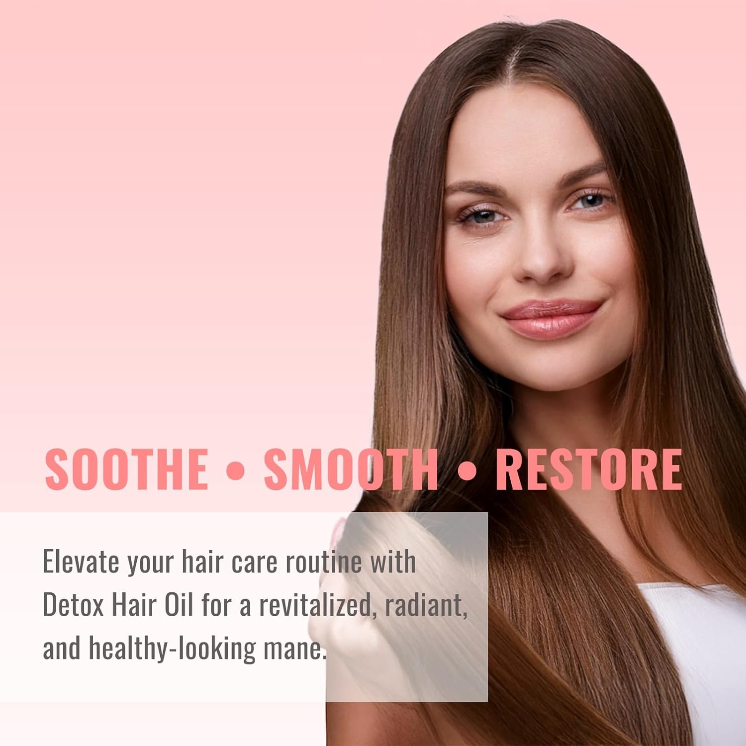 Detox Hair Oil, Hair Serum Treatment for Purifying & Revitalizing Dry Damged Hair, Deeply Cleansing Buildup 100ml