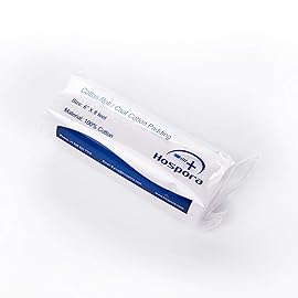 HOSPORA Medical Cotton Cast Padding Roll, 6 Inch x 8 feet, Individual Pack(Pack of 6)