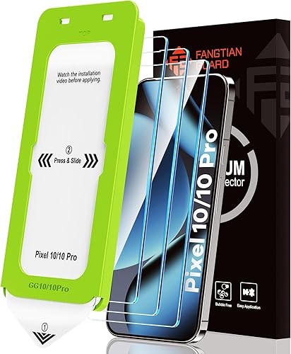Miniatura 7 de FANGTIAN - Protector de pantalla para Google Pixel 8 Pro (no de vidrio), protector de pantalla para Pixel 8 Pro compatible con huellas dactilares