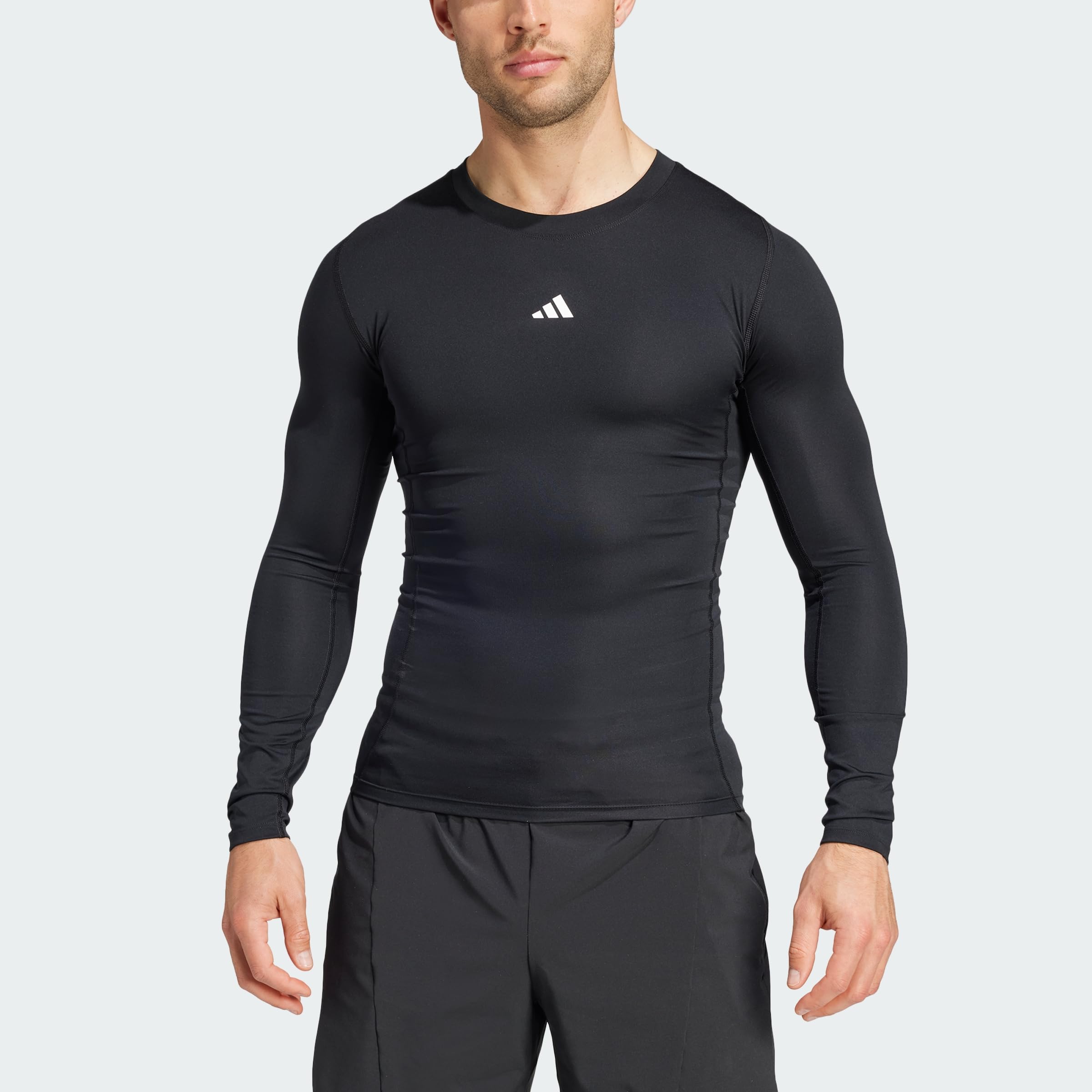 adidas Men Maglia da Allenamento Techfit Compression Long Sleeve