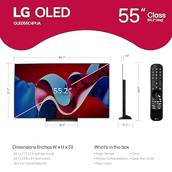 LG　５５UN6100PJA Amazon.com: LG 55-Inch Class OLED evo C4 Series Smart TV 4K