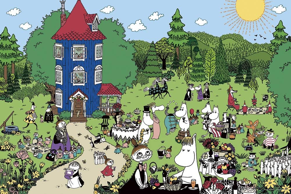 Welcome to the 1000 piece jigsaw puzzle Moomin house! (50x75cm)