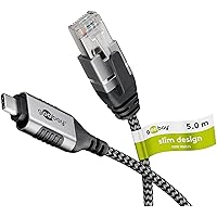 goobay Cavo adattatore da USB-C 3.1 a RJ45 CAT 6 Slim/cavo adattatore/connessione