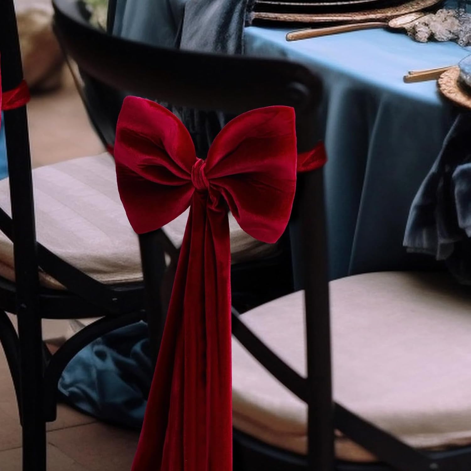 (1-Pack) Holiday Chair Sashes 30x100cm Festive Bands for Parties, Wedding Decor & Table Accessories Holiday Decor & Accessories