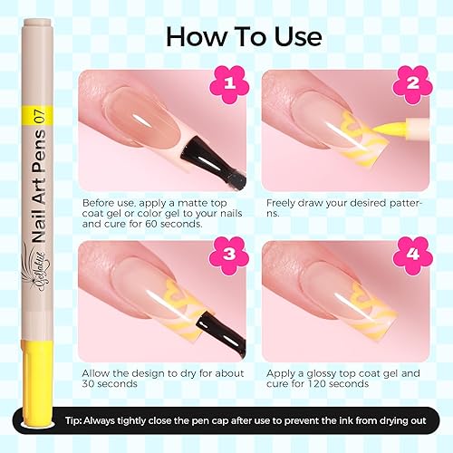 Miniatura 8 de Juego de 18 pinceles de arte de uñas 3D, pinceles de esmalte de 0.7 mm para arte de uñas, pinzas de puntos, dibujo, pintura, pincel delineador para