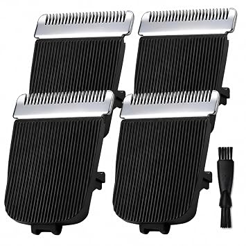 4-Pack Replacement Blades Compatible with Manscaped The Lawn Mower 4.0, 3.0 & 2.0 | Compatible with Electric Groin Hair Trimmer, Precision Snap-In Clipper Blades