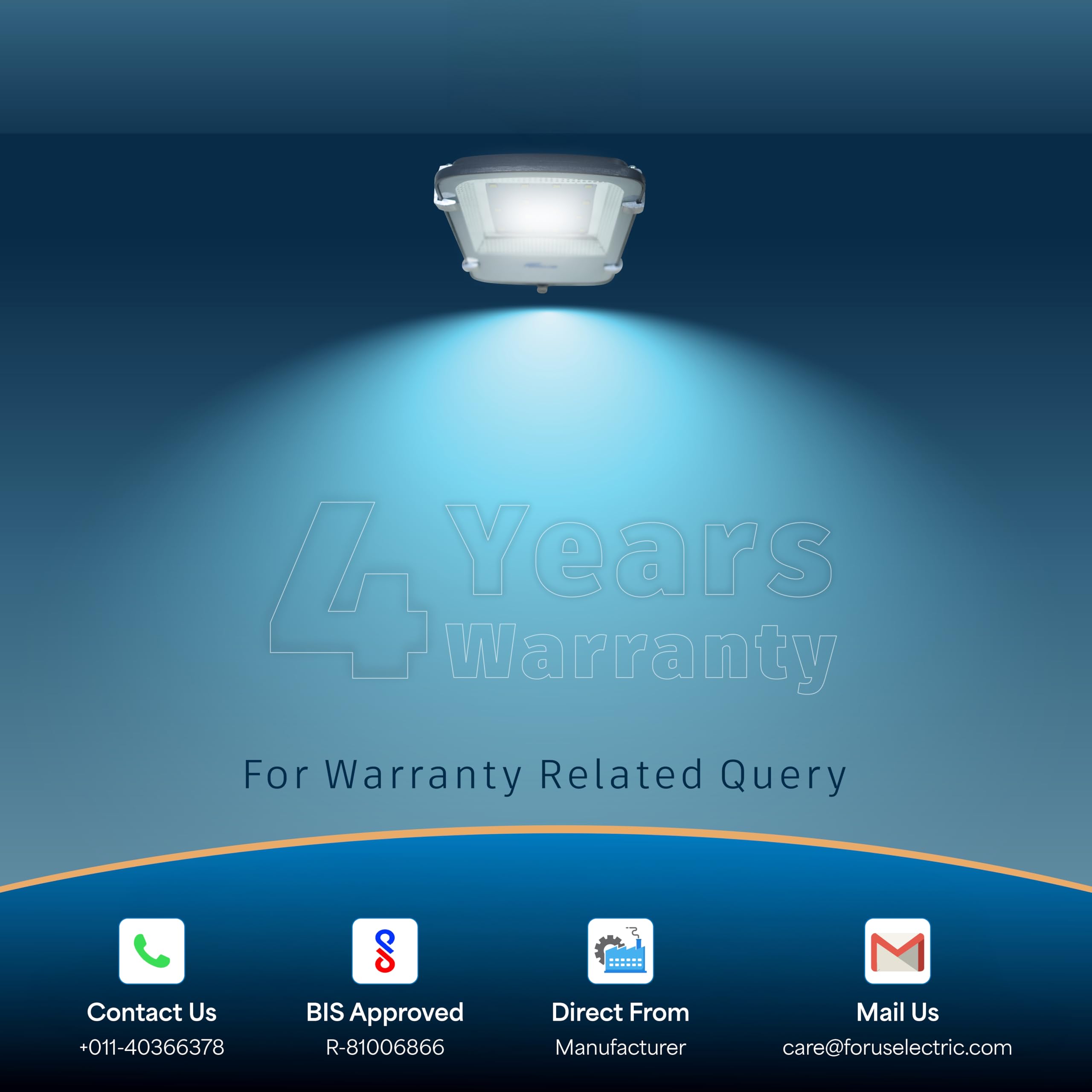 Forus LED Street Light - Waterproof & Bright -9