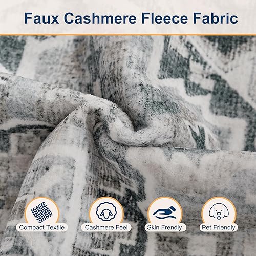 Miniatura 4 de Alfombra lavable de cachemira 5 * 7, gris