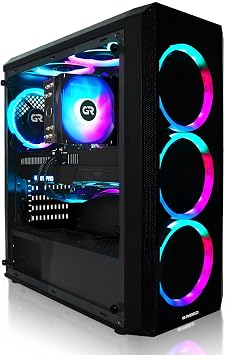 Greed® MK2 - High End Gaming PC - AMD Ryzen 7 5700X & Nvidia Geforce RTX 5060Ti (8GB) - Ultra Schneller RGB Computer + 4K Raytracing Rechner mit 460 GHZ - 32 GB DDR4 RAM - 1TB SSD - WLAN + W11 Pro