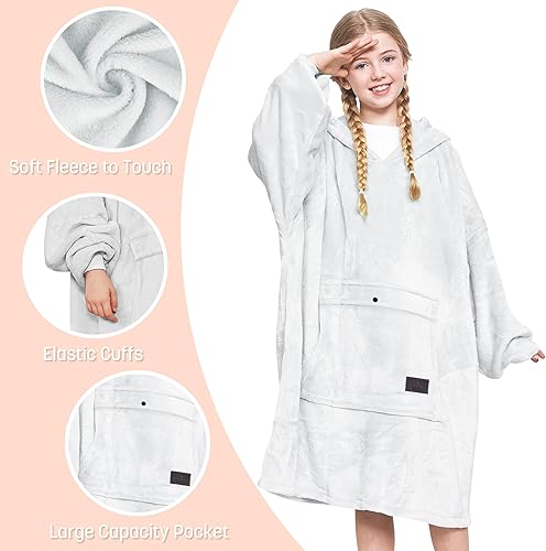 Miniatura 75 de Catalonia Rainbow Cat Oversized Blanket Hoodie Sweatshirt for Kids, Wearable Fleece Pullover with Large Front Pocket, Teen Boys Girls Gift