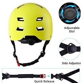 Bike Helmet 3 Sizes for Teenager Kids Youth Adults,Bavilk Skateboard Helmet Adjustable Multi-Sport Bicycle Cycling Scooter Roller Skate Inline Skating Rollerblading for Girls Boys Women Men Teen