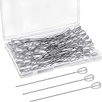 Corsage Boutonniere Pins Teardrop Pearl Head Pins Wedding Bouquet White Straight Head for DIY Crafts Jewelry Making Sewing Wedding Flower Decorations(100 Pieces with 1 Box)