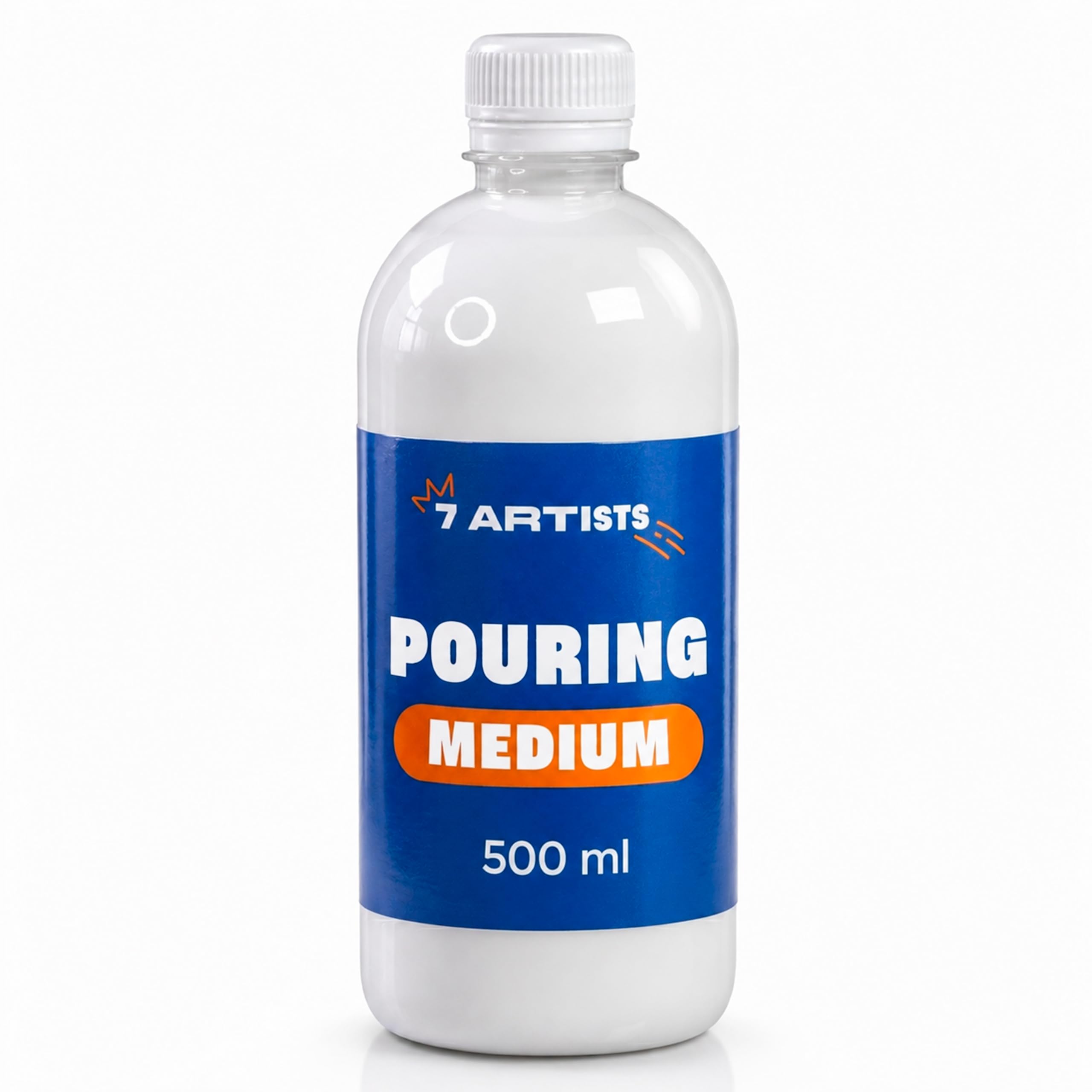 7 Artists 500 Ml Pouring Medium Pouring Medium For Acrylic Paint 500 Ml – Professional Paint Conditioner For Fluid Art | Glossy Acrylic Medium For Pouring & Fluid Techniques