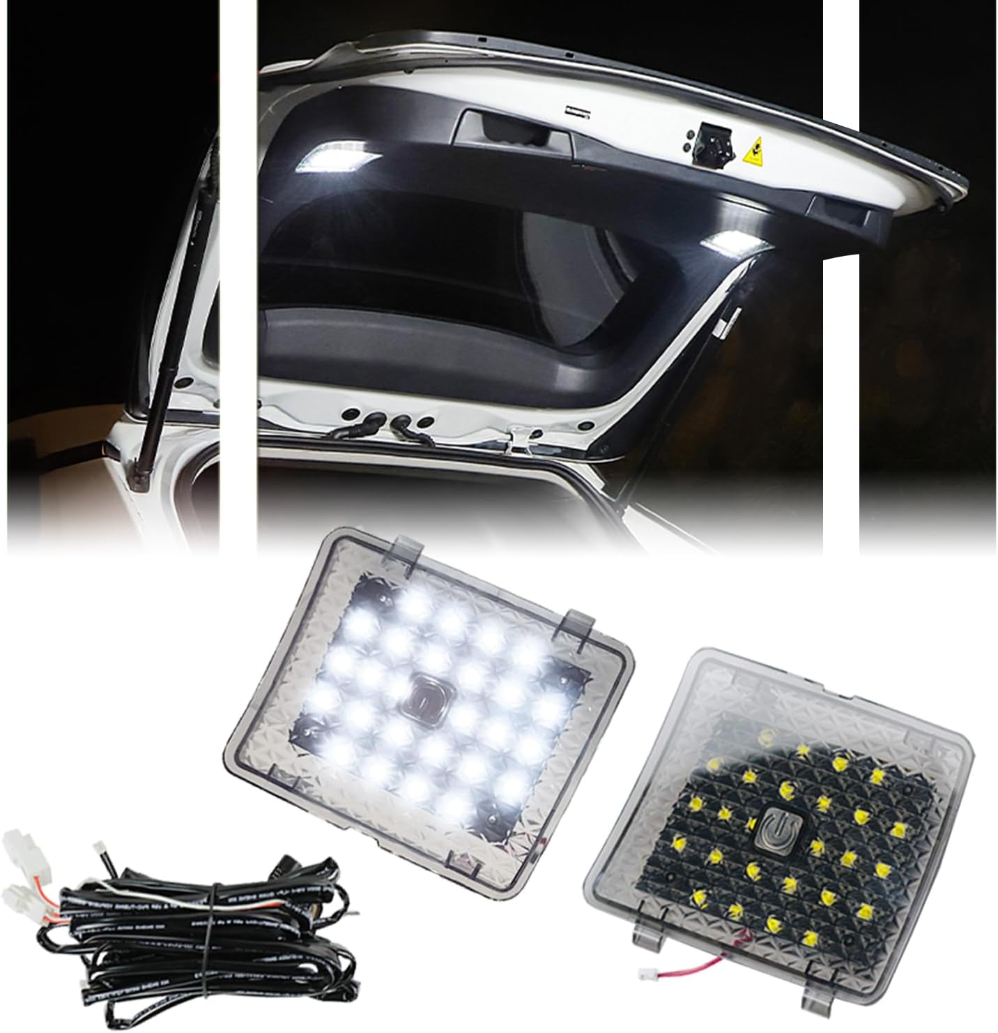 Led Lights for Toyota RAV4 2022 2023 2024, Cargo Lamps Decorative Atmosphere Lamp, Rav4 Accessories Trunk Ceiling Lighting, 2 PCS