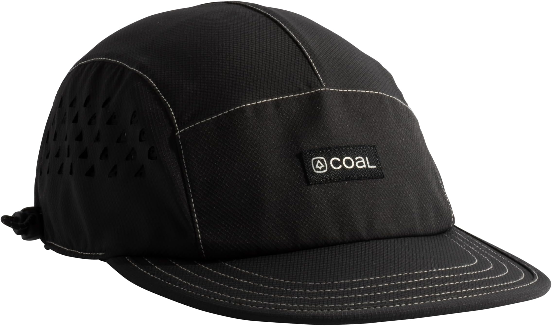 Coal Provo 5 Panel Tech Cap Hat - Low Profile | Floatable EVA Brim, Polyester, Crush-Resistant, Shock Cord Back Closure, Quick-Drying, Breathable