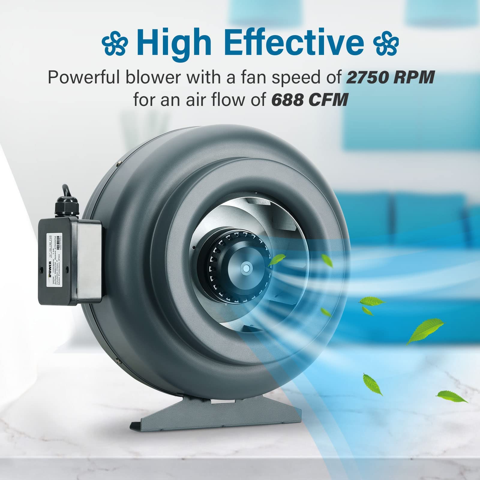 Amazon.co.jp: iPower 10インチ ダクトインラインファン