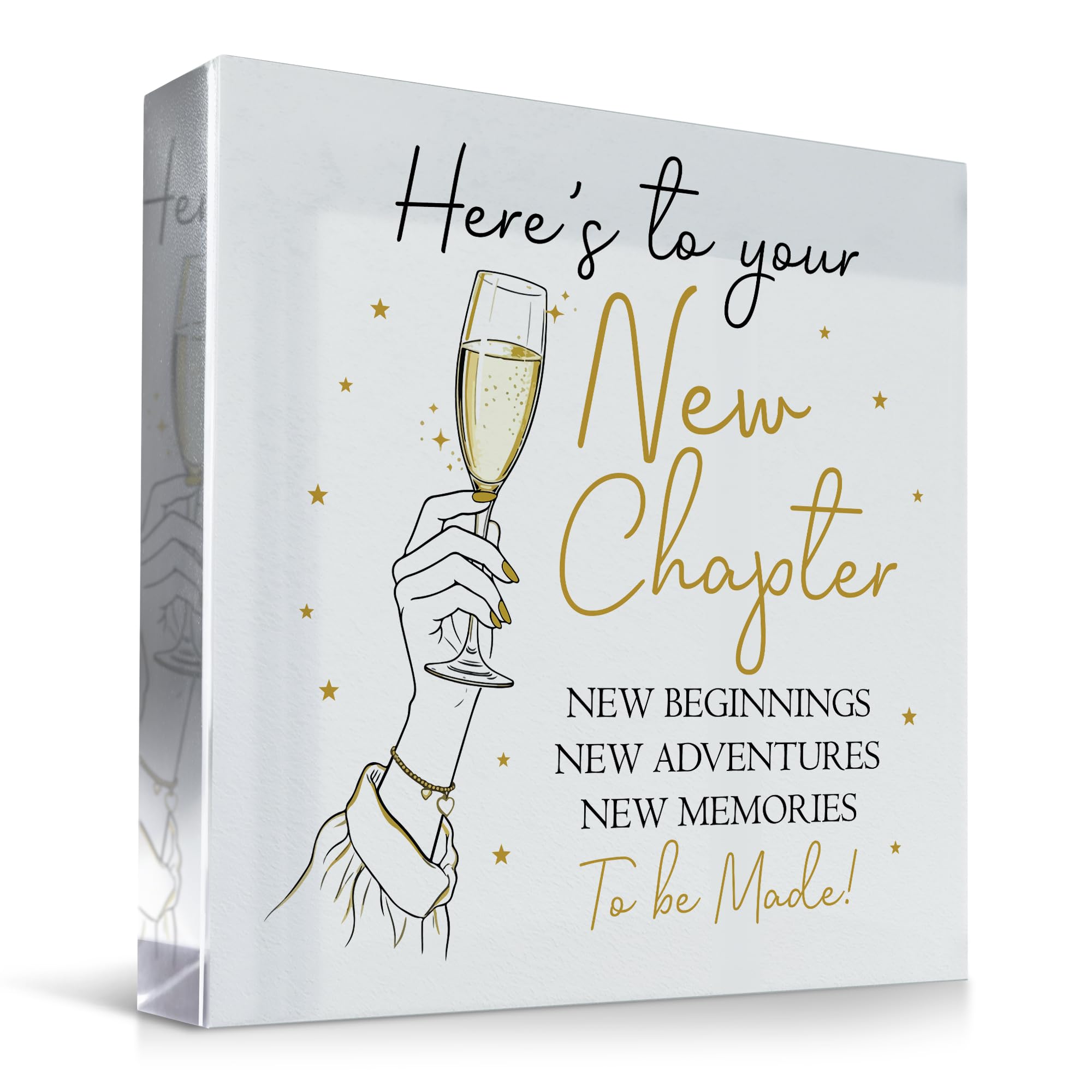 Red Ocean Congratulations New Chapter Gift - Moving, Leaving or New Job Gift For Him or Her - Here's To Your Next Chapter - Good Luck Present For Men and Women, Promotion, University, New Baby