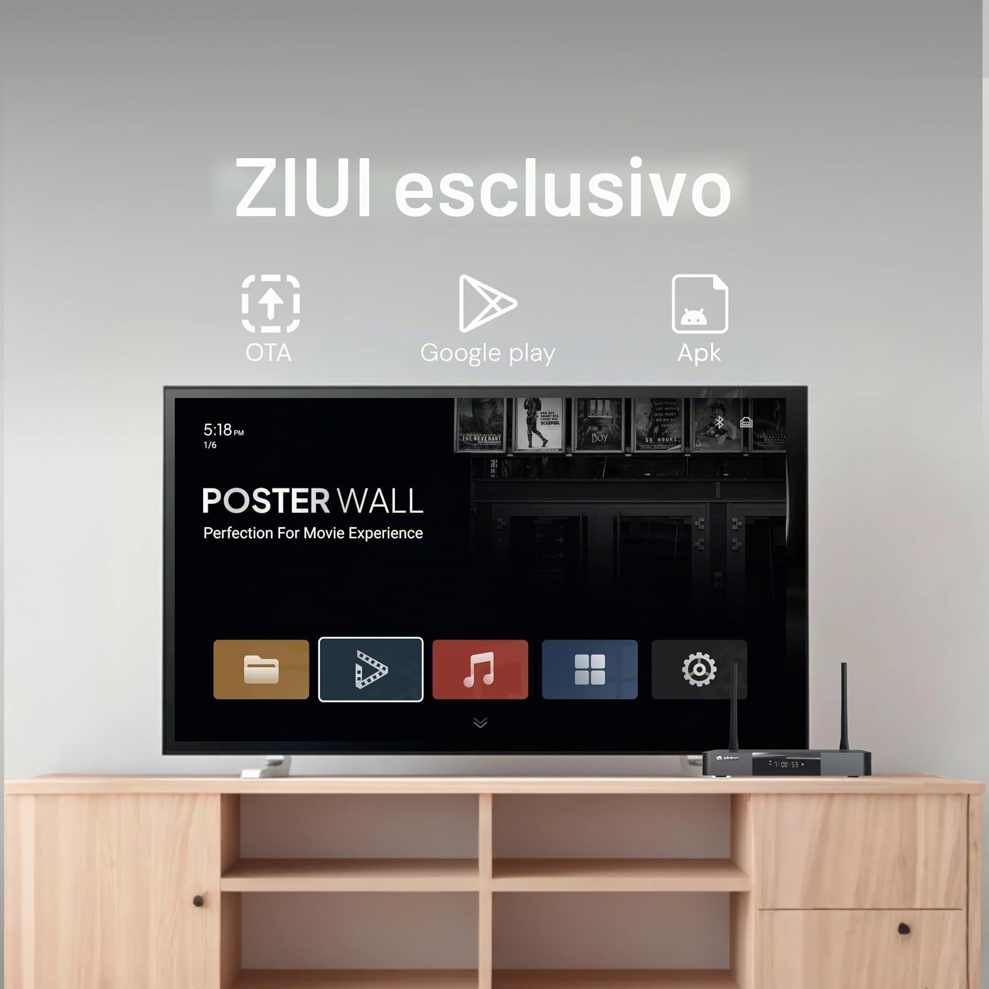 zidoo Lettore multimediale Z9X 8K HDR, Android 11 OS, processore Amlogic S928X-K 6G+64G, motore video VPU e motore di immagine VS10, Blu-ray 4K Ultra HD, BDMV/ISO, per riproduzione video e audio