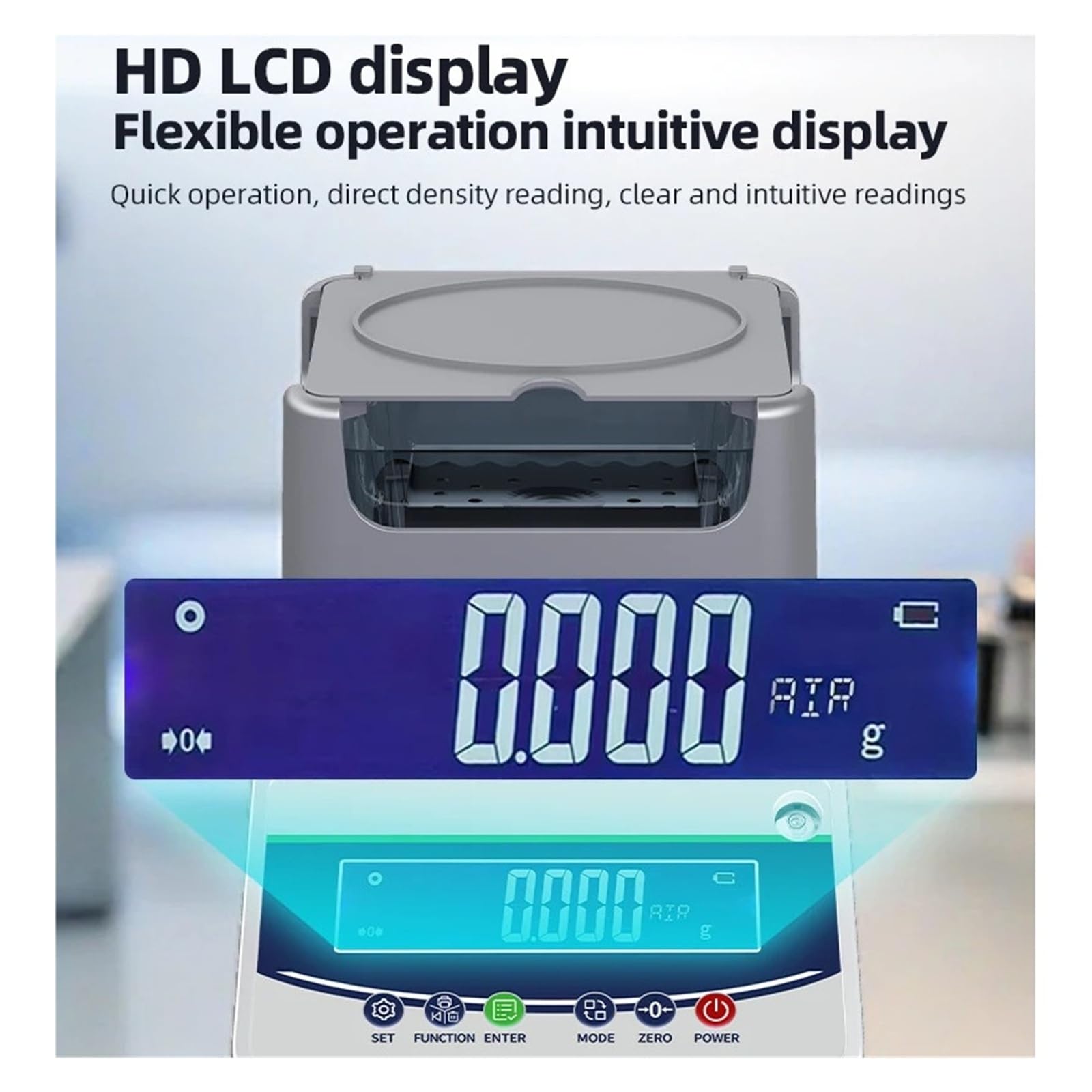Densímetro plástico digital Balanza analítica Densímetro sólido-líquido | Calibración semiautomática del probador de metales preciosos de oro(600C-YT)