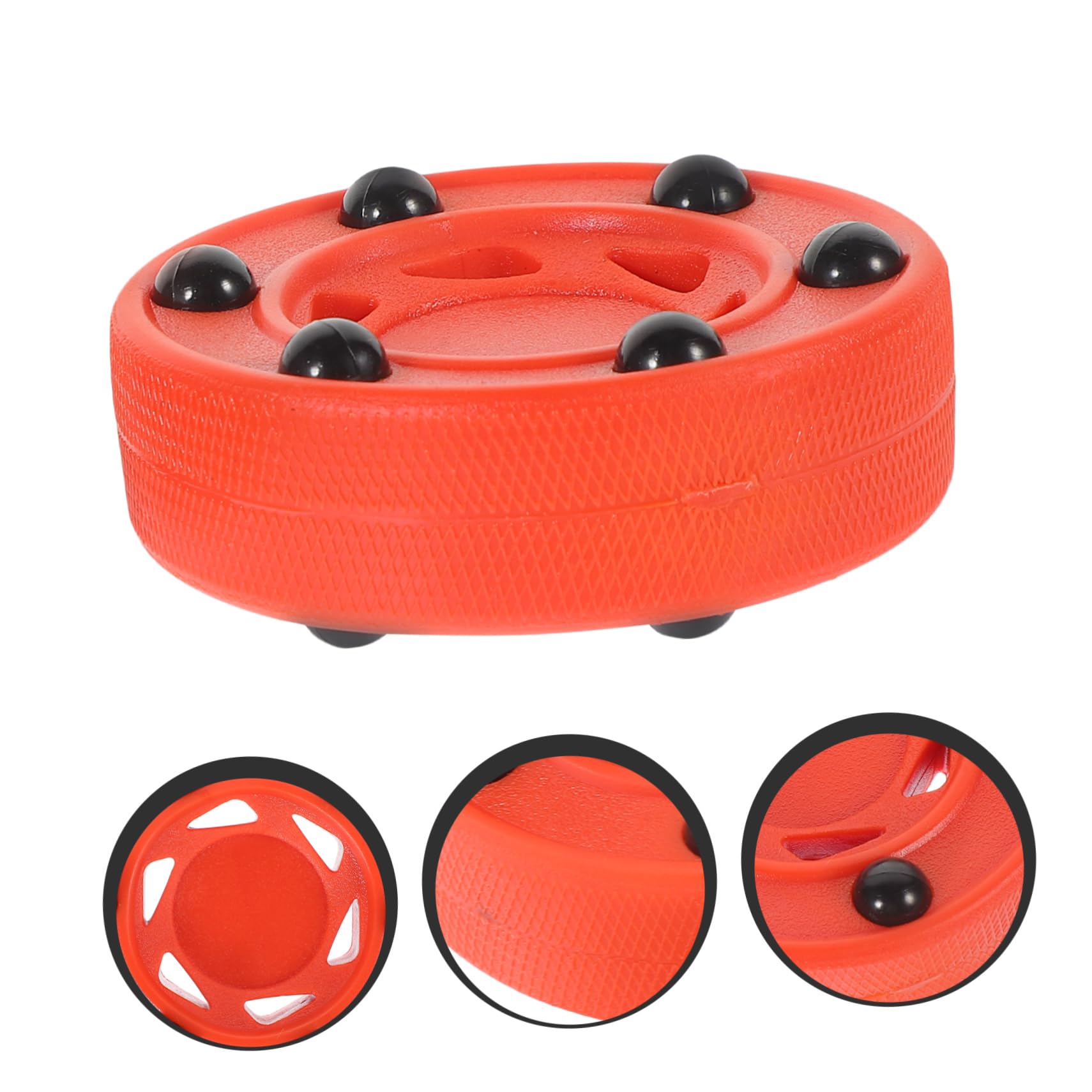 Disco de Hockey en Línea Profesional 2 Piezas Rojo Nylon PVC