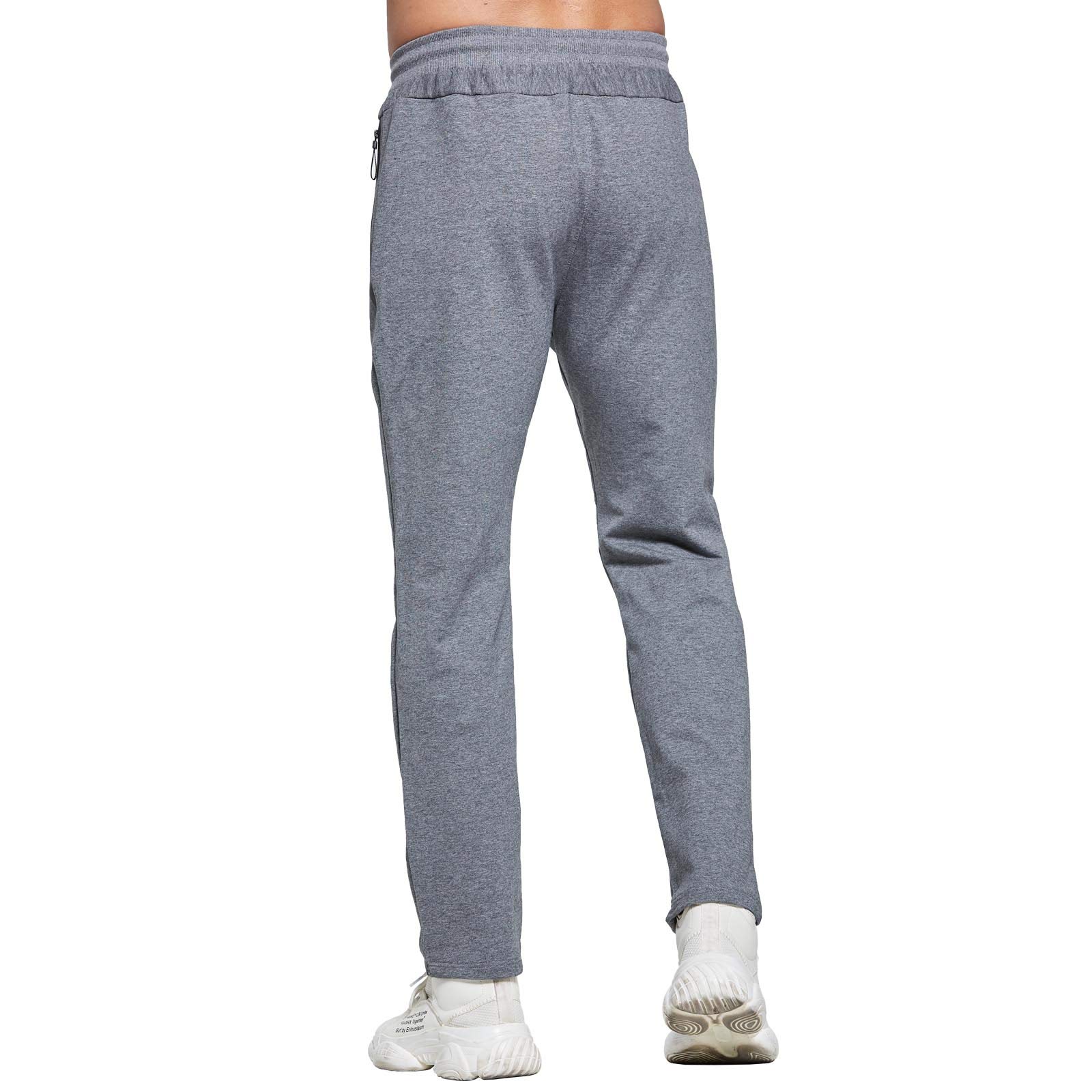 JustSun Pantaloni Tuta Uomo Sportivi con Tasche Zip