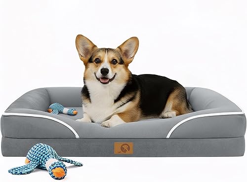 Homemate Camas para Perros de Tamaño Grande: 36x27 pulgadas Cama Ortopédica para Perros Grandes XL Cama para Mascotas y Gatos de Exterior Sofá