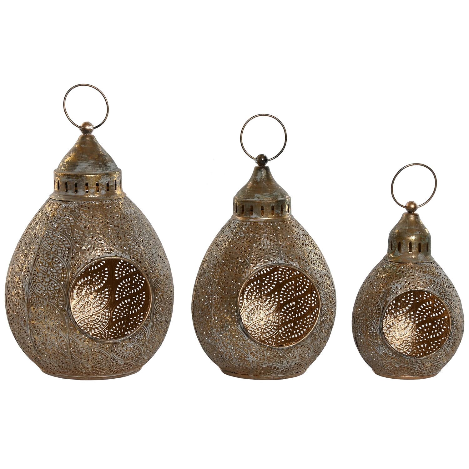 Portavela set 3 metal pour rompre la monotonie d'un grand meuble