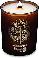 Vista 48 de Hemlock Park Vela de mecha de madera ámbar y dorada hecha a mano con cera de coco natural (estándar de 7.2 onzas, ámbar)