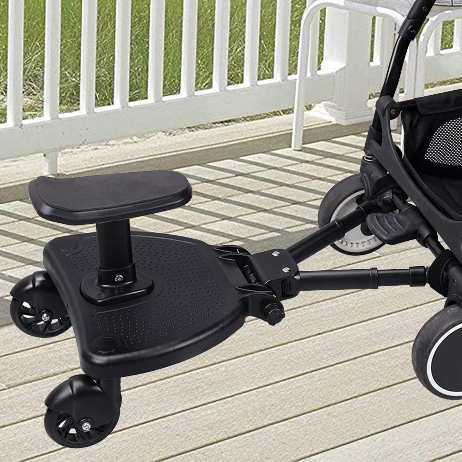 Pedana per passeggino con attacco regolabile Pedana per bambini | Tavole da equitazione per passeggini per bambini Ragazze Ragazzi All'aperto Picnic Passeggiate Shopping Campeggio Zoo Visite