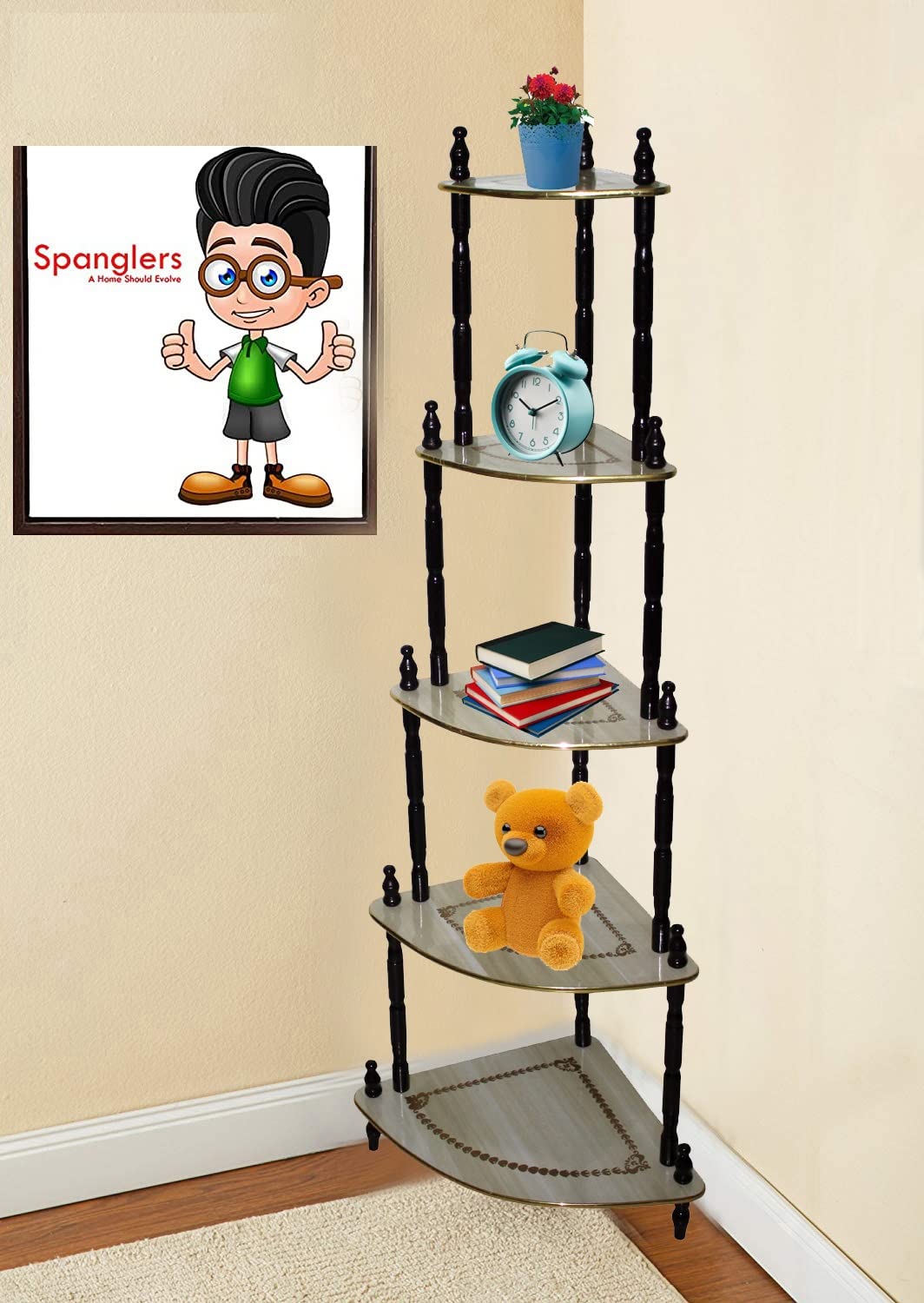 UNIQUE SPANGLERS Engineered Wood Side Table (Finish Color - Cream, DIY(Do-It-Yourself) Engineered Wood Side Table (Finish Color - Cream, DIY(Do-It-Yourself)) (Large)