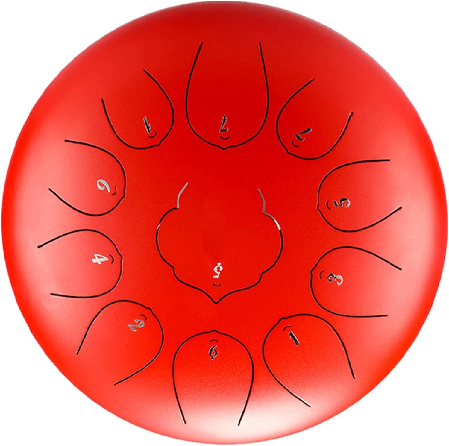 Steel Tongue Drum 11 Notes 10 Inches Tongue Drum Handpan Drum Notes Percussion Instrument C-Key Steel Drums Instruments with Bag, Music Book, Mallets, for Musical Education Concert