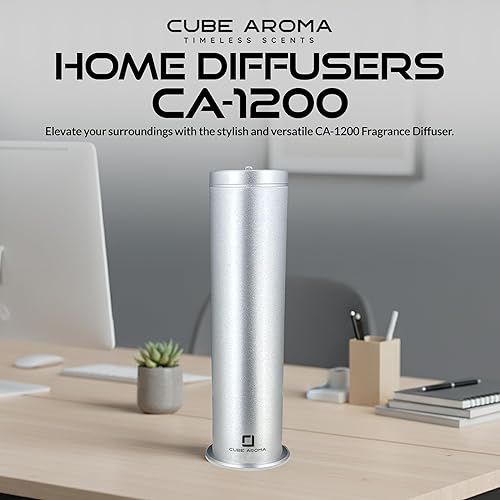 Miniatura 2 de CA-1200 - Difusor plateado con fragancia, difusor de aromaterapia, difusor de fragancia de aceite esencial, control de smartphone, temporizador,