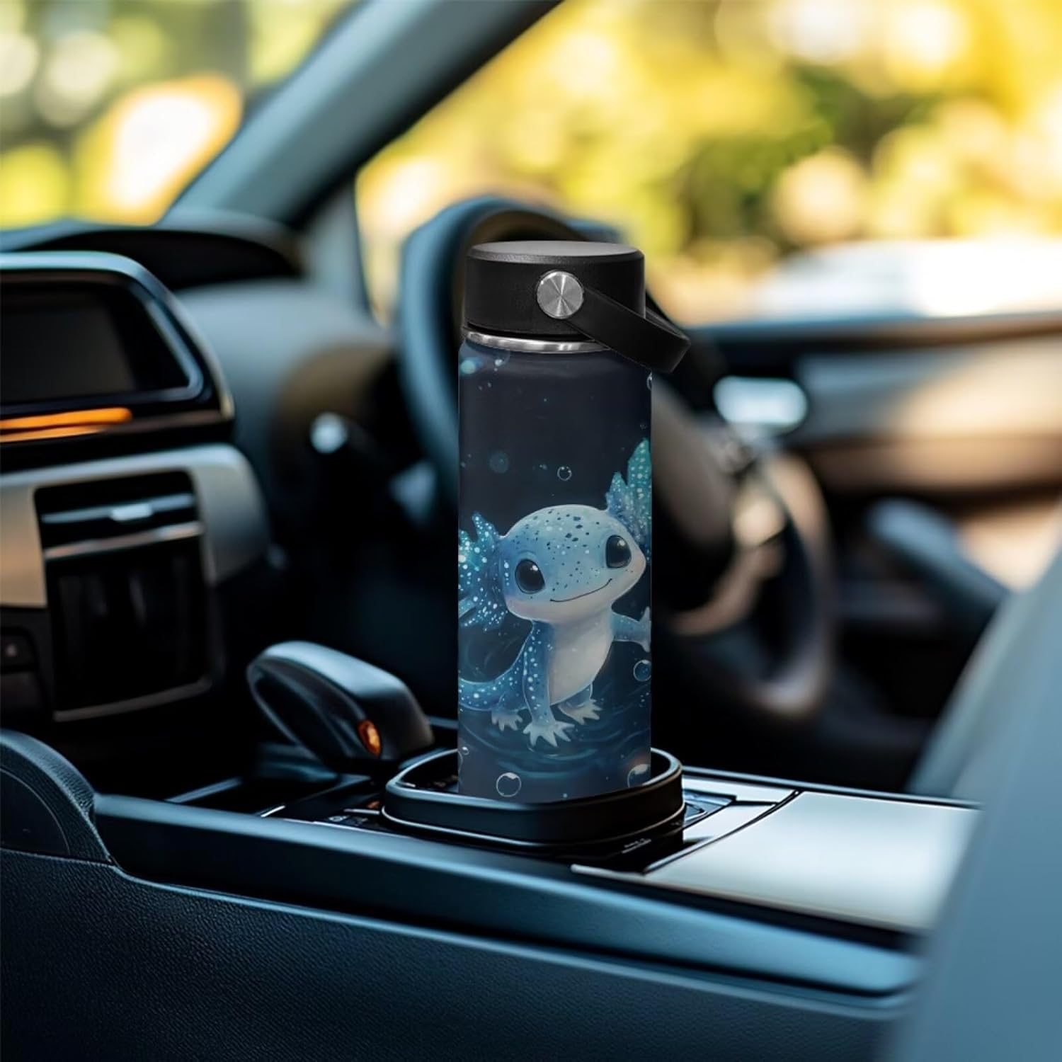 Coldinair Blue Axolotl 18oz Kids Stainless Steel Insulated Water Bottle Leakproof Sport Thermal Bottle for Sports, Travel, and School - Image 6