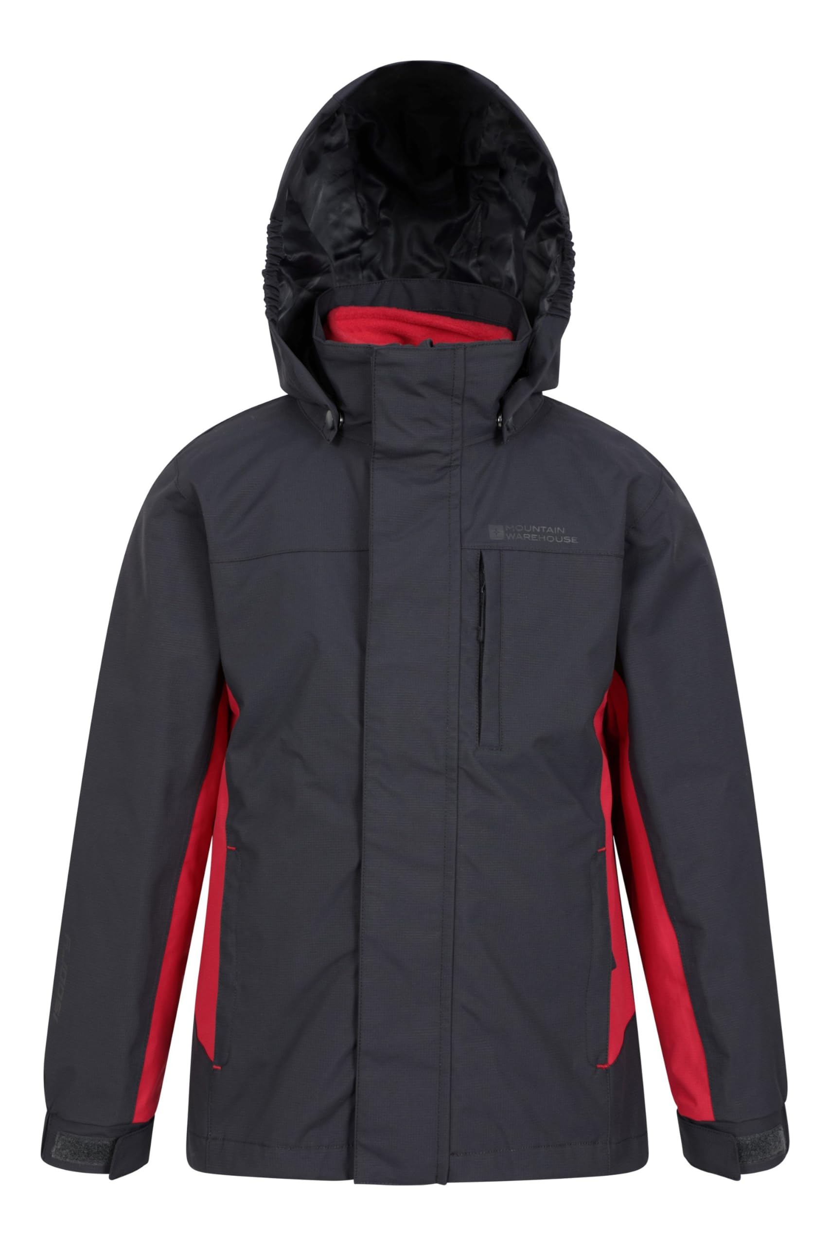 Mountain Warehouse Veste imperméable 3-en-1 Cannonball pour Enfant - Respirante - Coutures étanchées, Capuche Amovible, col doublé en Tricot - Marche et randonnée, Hiver