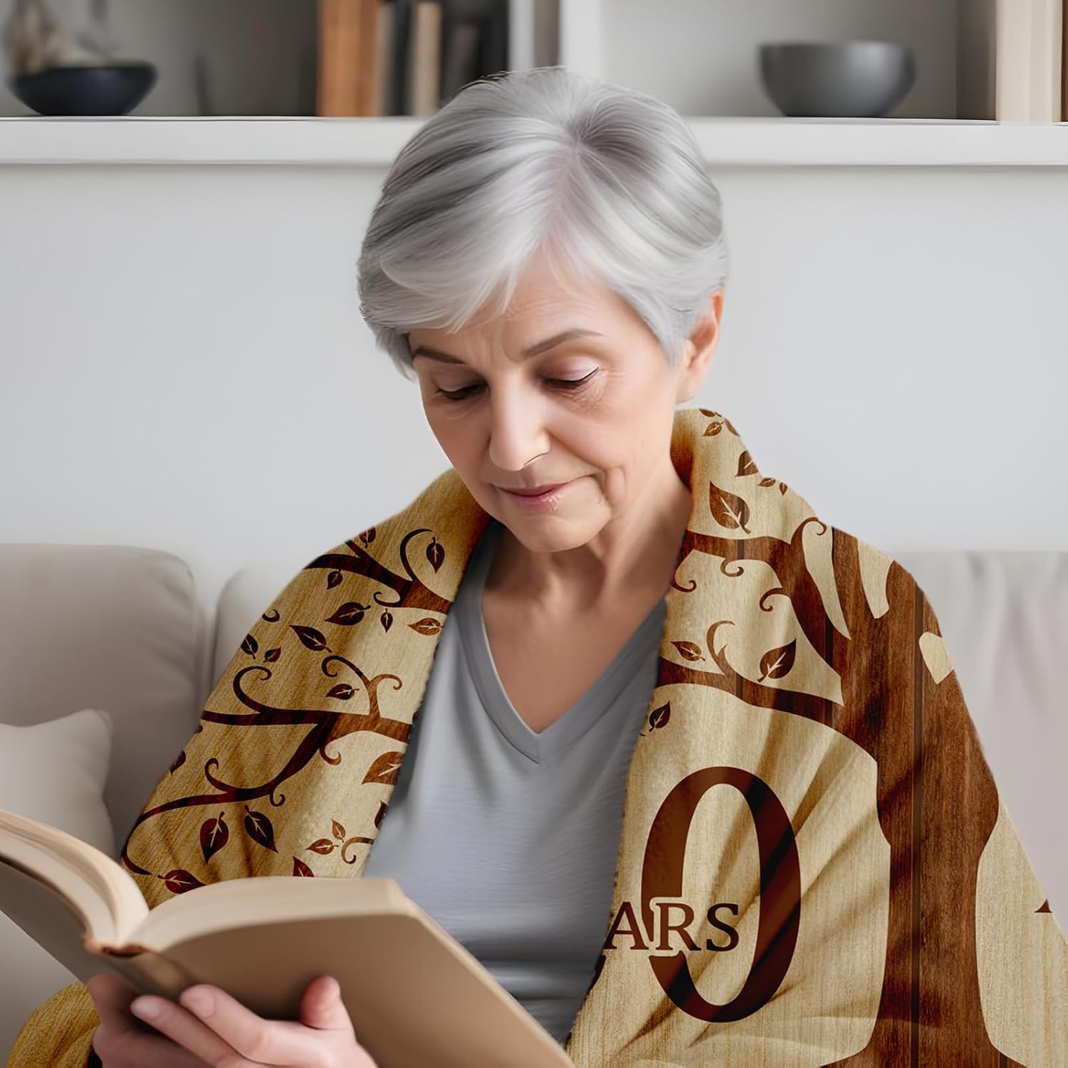 Happy 50th Anniversary Wedding Gifts, Flannel Soft Blanket Decor, Golden 50th Anniversary Romantic Gifts for Couple Parents, 50 Year Wedding Anniversary Decorations - 50x60 inches - Image 5